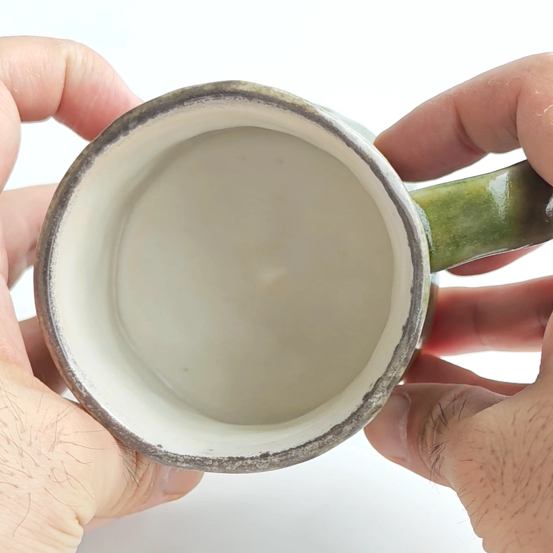 Shino Green Ceramic Mug 210ml